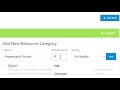Creating Resource Categories