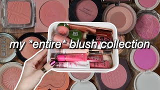 My HUGE Blush Collection: swatches, reviews, & comparisons of *every* blush I own (it's a lot)