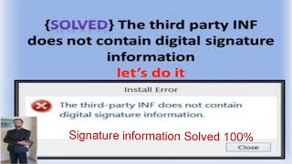 the third party inf does not contain digital signature information 2020
