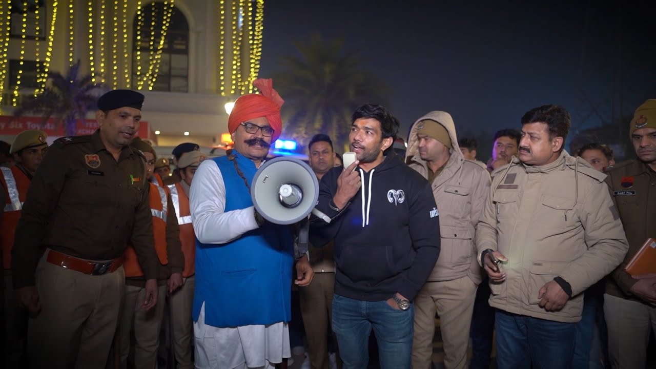 Faridabad Police k sath 31st December night