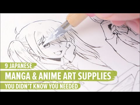 Video - The Best Art Supplies for Drawing Anime & Manga