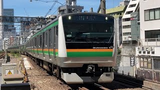 #E233系U629編成＋E231系S08編成上野東京ライン通過　2023.8.29