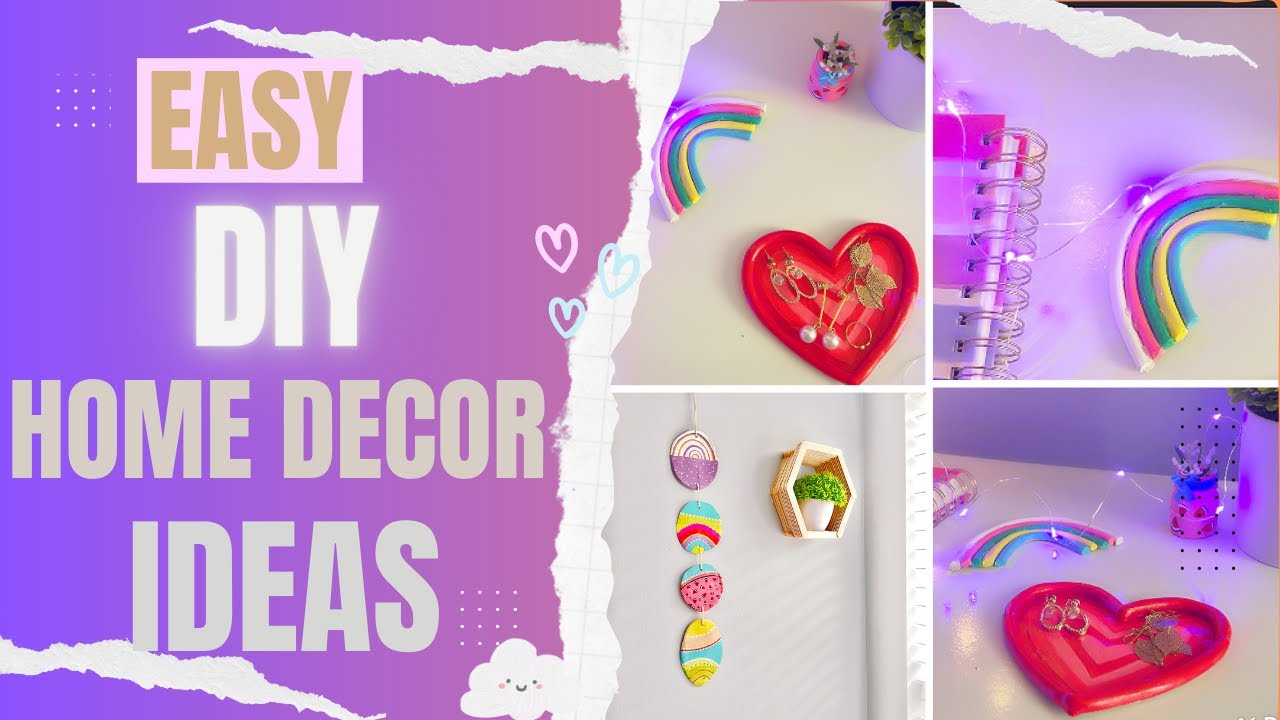 EASY DIY AIR DRY CLAY IDEAS Easy DIY Ideas for Room Decor Minimal and Aesthetic Home Decor