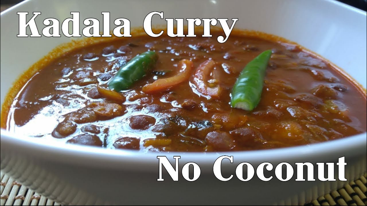 Easy Kadala Curry Recipe Without Coconut Kerala Style Kadala Curry