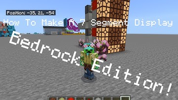 How To Make A Seven Segment Display In Minecraft Bedrock!!!!!!!!!!
