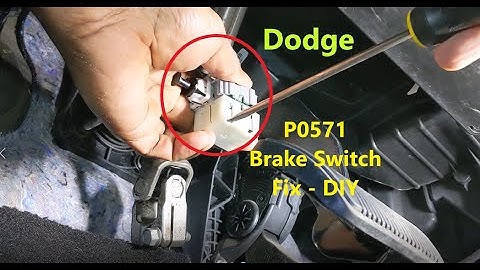Dodge P0571 Brake Switch $15 Fix DIY | Chrysler RAM Cruise Control A Circuit Malfunction P0572 P0573