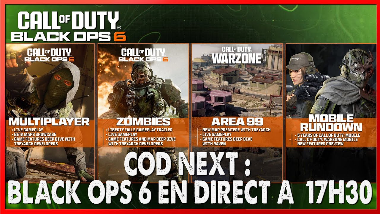👽 COD NEXT : Black Ops 6 suivez les annonces en direct ici🎮[FR] - YouTube