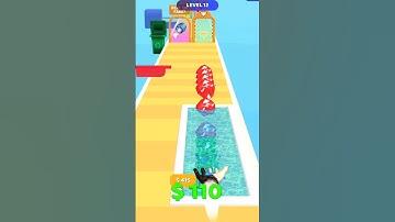 Cha Cha Cha!! Gem Stack -- Run level 12 #shorts #funnygameplay #youtubeshorts