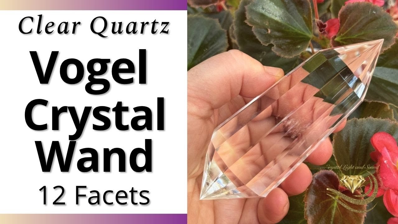 Brazilian Clear Quartz Vogel Crystal Wand - 12 Facets - 223 Grams