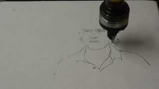 SCARA Robot Adept Cobra Showing off Drawing Skills!