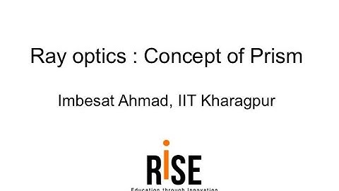 IIT JEE Ray Optics 10 - Concept of Prism