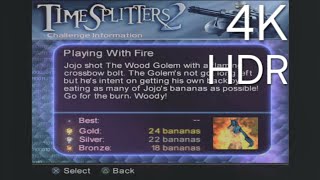 TimeSplitters 2 | Challenges | Banana Chomp | Playing With Fire | Gold Trophy | 4K HDR | PS5