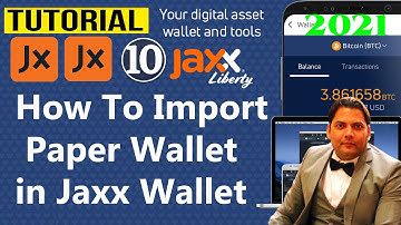 How To Import Paper Wallet in Jaxx Wallet | Import Private Key Tutorial