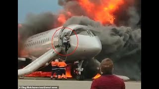 Co pilot of inferno Russian plane lowers himself from cockpit