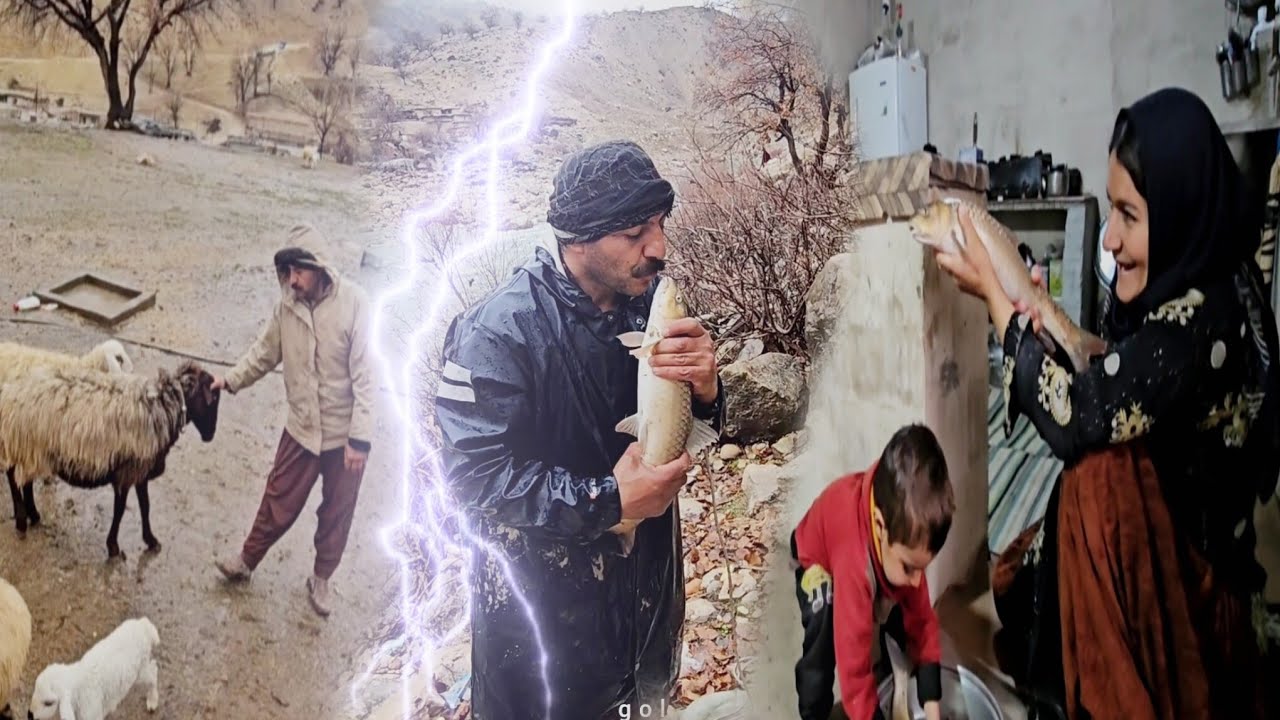 Nomadic life: A good day amidst hardships, by the river and fishing