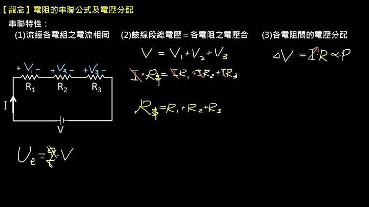 電路學【觀念】電阻的串聯公式及電壓分配 （選修物理Ⅴ） - 天天要聞