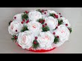 Как собрать новогоднюю корзину с розами из конфет своими руками? Новогодний подарок. Идея DIY