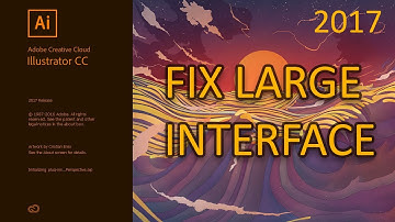 Fix the interface in Illustrator CC 2017 on Hi DPI Windows displays