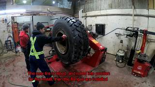 New Loader Tires are going on!!! by Integra Tire Carrot River 361 views 5 years ago 6 minutes, 35 seconds