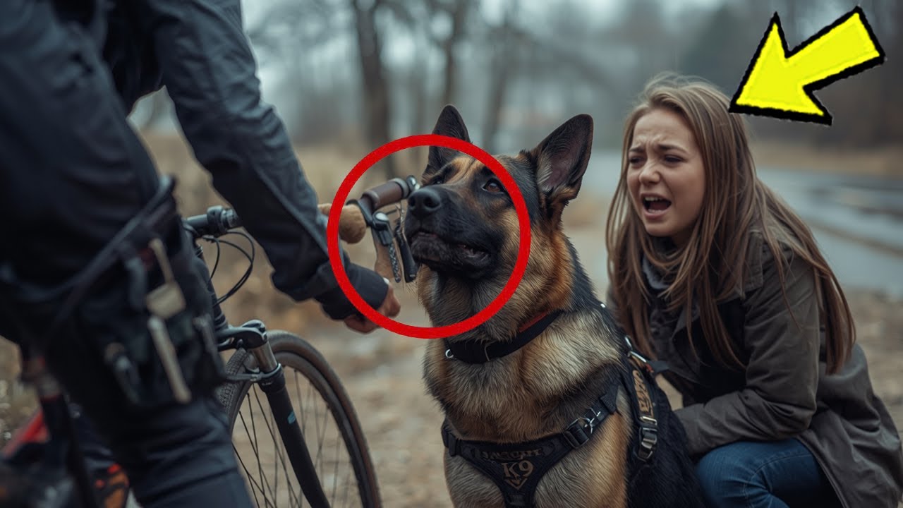 Biker tritt Schäferhund eines Mädchens – ahnt nicht, dass es ein K9 Diensthund ist