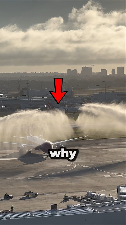 Why Firetrucks Shoot Water On Airplanes? 🤔