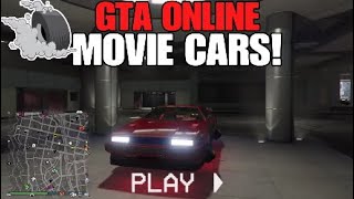 GTA 5 ONLINE - ALL MOVIE CARS IN GTA V ONLINE!