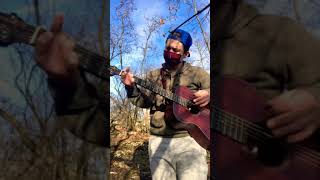 Bird pooping on my guitar caught live