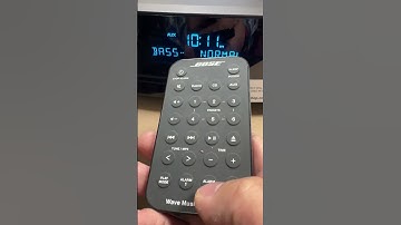 Bose wave music system IV - How to adjust the bass level