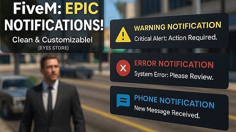 [ESX/QBCore] FiveM Notification Script - Best Setup & Tutorial | #1 Ultimate Guide | Eyes Store