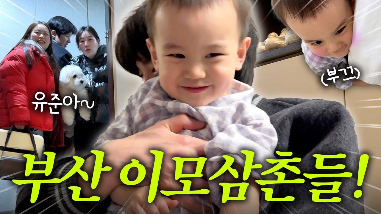 [VLOG] 조카 보러 달려온 부산 친구들🎉 (NF 와 ST, 할머니 생신, 부부싸움)