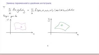 Замена переменных в двойном интеграле