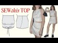 How to sew an elegant corset style top  calvin crop tutorial