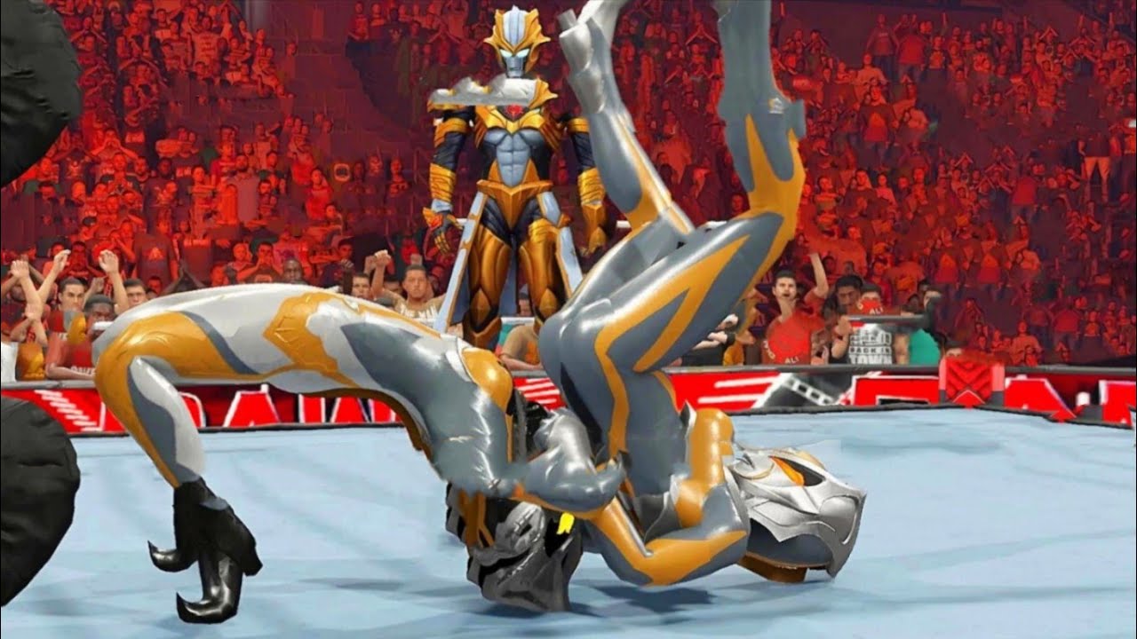 Ultraman Cameara vs Camearraウルトラセブン2 Nữ hoàng bóng tối đấu vs nhau trên sàn WWE