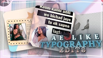 Kabhi kabhi adati zindagi 🎀song Typography edit || alight motion || xml or preset @karan_editz