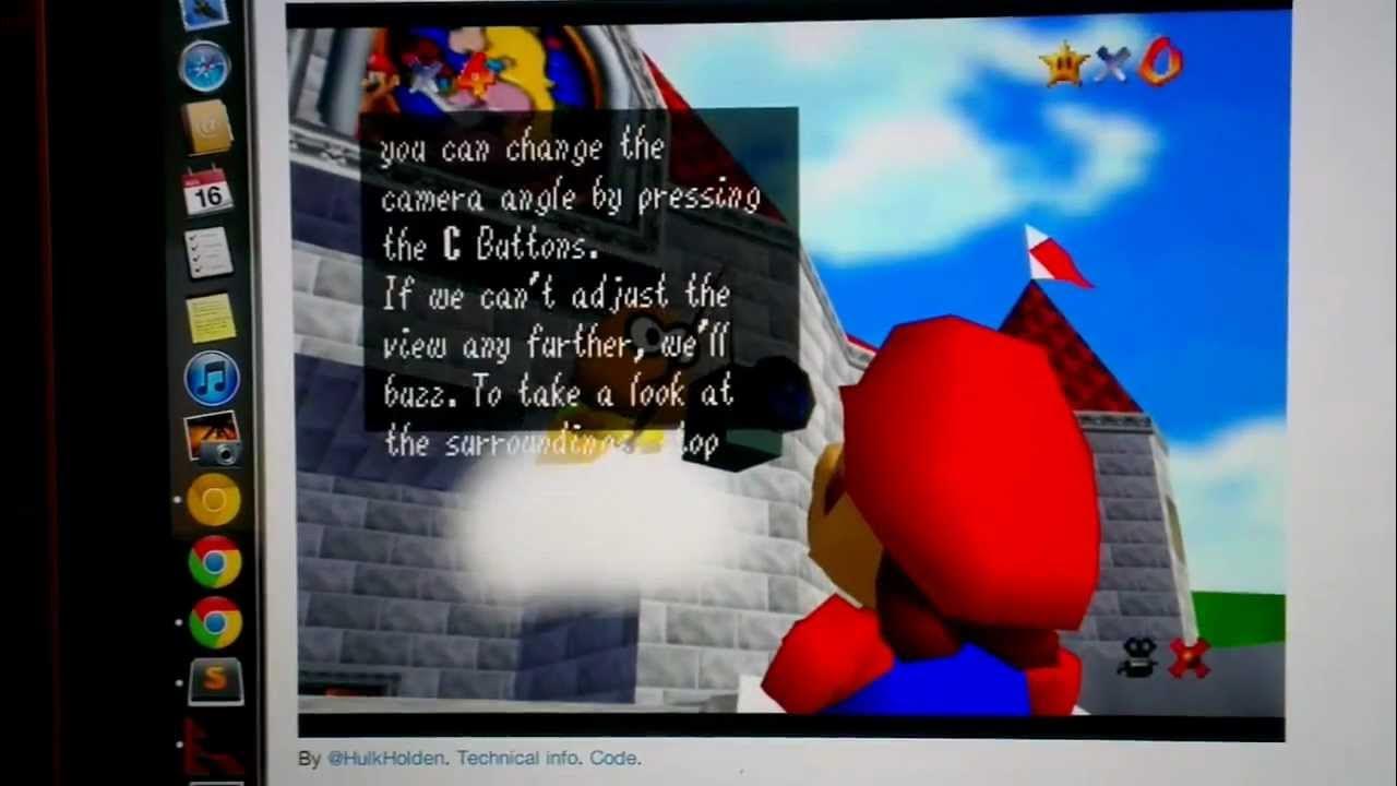 n64js Super Mario 64 running around YouTube