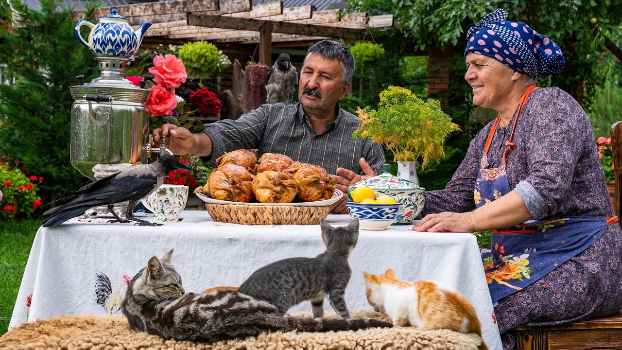 Деревенская Барбекю курица с картошкой