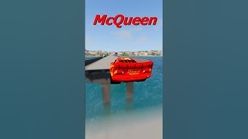 Part 83 - Which pixar car passes over the broken bridge #beamngdrive #beamng #pixar #fouryou #gaming