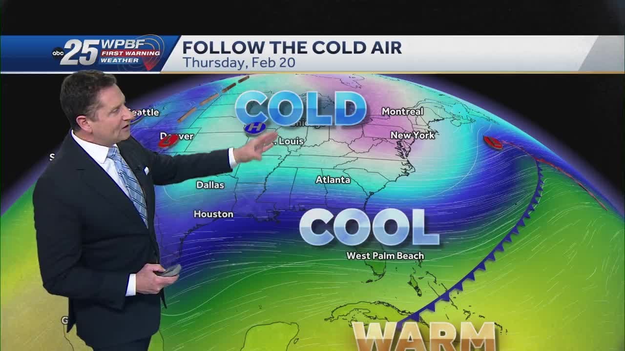 A cold night with a wind chill across South Florida - YouTube