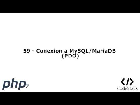 59 - Conexion a MySQL/MariaDB (PDO)  [PHP 7 - Español]