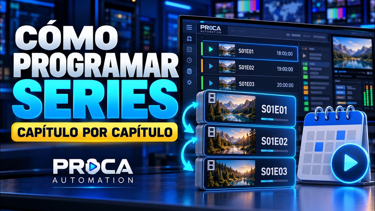 Cómo programar series por capítulos en Proca Automation