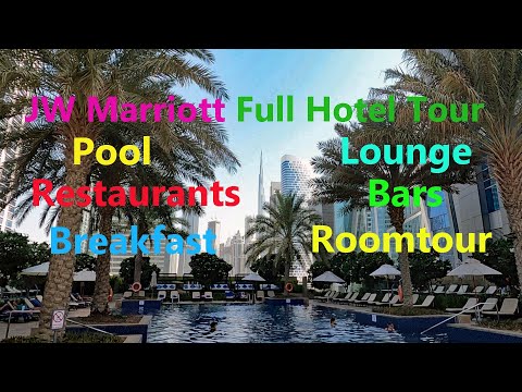 JW  Marriott Marquis Dubai ? Full Hotel Tour ? Roomtour ? Bars ? Restaurants Pool ? and more...