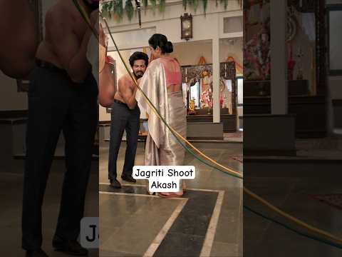 Jagriti On Set Shooting Bts Jagritieknayisubah Actorvivekmishra Jagriti Akash Surajthakur