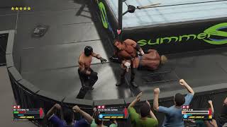 WWE 2K23 Funny moments Arm Glitch begins SID vs Rey vs Triple H Un- Edited