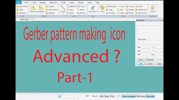 Gerber Beginner Tutorial How to use gerber icon ,pattern design- Advanced Part 1
