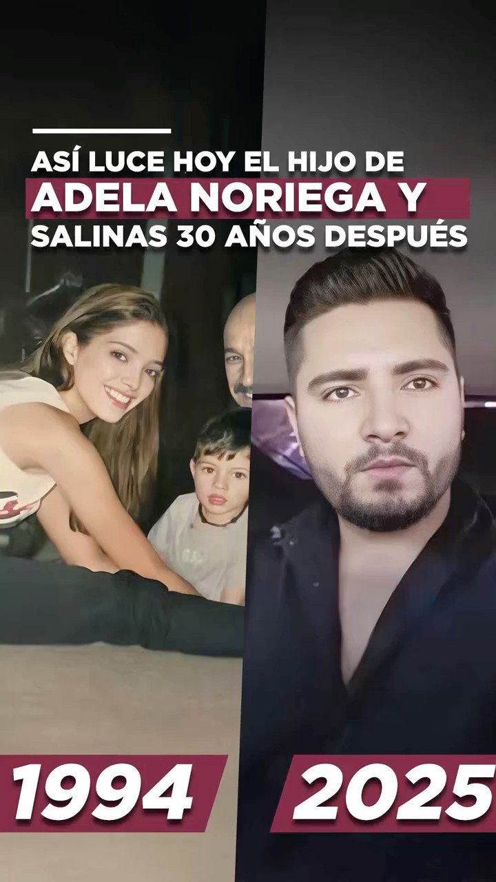Así luce hoy el hijo de Adela Noriega y Salinas 30 años después @KrystianVazquez