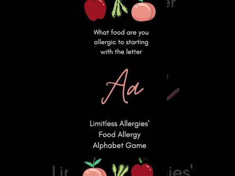 Limitless Allergies' Food Allergy Alphabet Game. #shorts