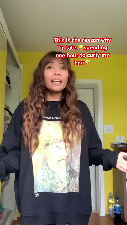 This is the reason why I’m late 😂spending one hour to curly my hair🤣#funny #comedy #fyp #shorts