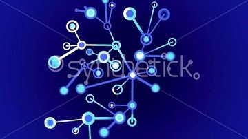 Abstract network of dots and lines. Loops from 14 seconds onwards.