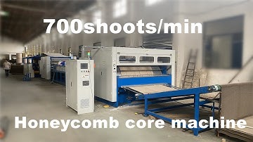 700shoots /min Honeycomb core machine