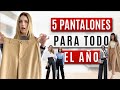 5 PANTALONES BASICOS para TODO el AÑO que los Usarás de Día y Noche / BASICOS  de Armario